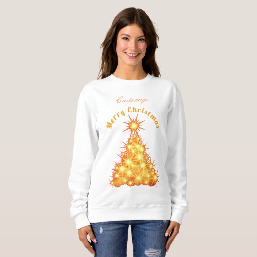 Frohe Weihnachten Golden Tree Thunder_Cove Sweatshirt (Vorne ganz)