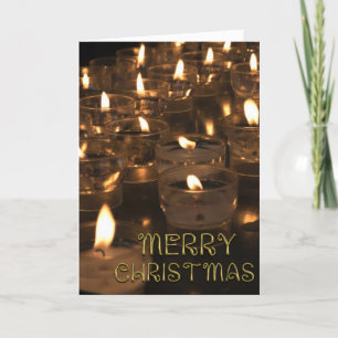 Frohe Weihnachten Golden Typografy Kerzen Lichter