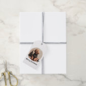 Frohe Weihnachten Goldendoodle Welpen Hunde Geschenkanhänger (Mit Garn)