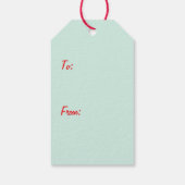 Frohe Weihnachten Goldendoodles Holiday Stand Hund Geschenkanhänger (Rückseite)