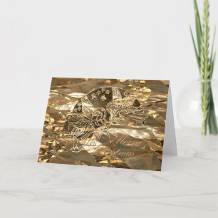 Frohe Weihnachten Goldene Engel spielen Trumpet Ch