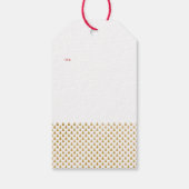 Frohe Weihnachten Goldene Tree Pinacoteca Geschenkanhänger (Rückseite)