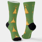Frohe Weihnachten Goldener Baum Thunder_Cove Socken (Gewinkelt)