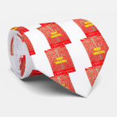 Frohe Weihnachten Goldener Roter Schnee Glitzer Ku Krawatte (Gerollt)