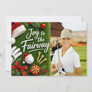 Frohe Weihnachten Golf mit Ihrem eigenen Foto