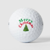 Frohe Weihnachten Golfball (Vorderseite)