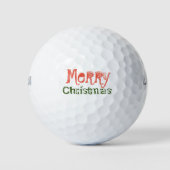 Frohe Weihnachten Golfball (Vorderseite)