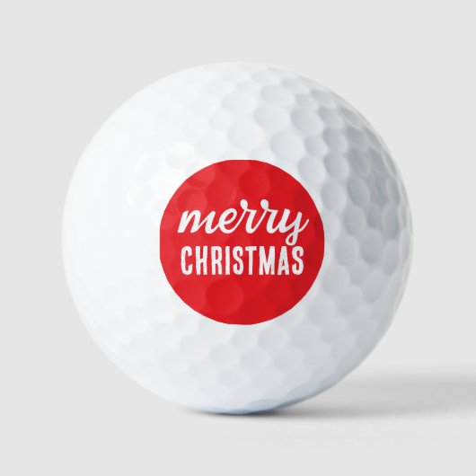 Frohe Weihnachten Golfball (Vorderseite)