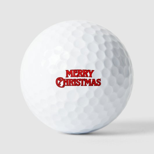 Frohe Weihnachten Golfball (Vorderseite)