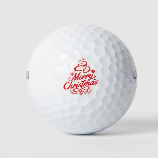 Frohe Weihnachten Golfball