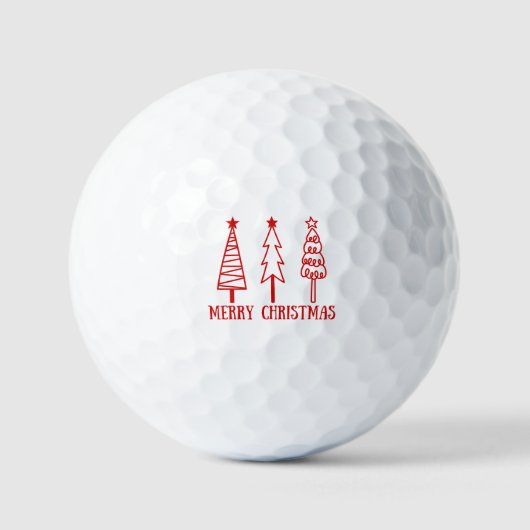 Frohe Weihnachten Golfball (Vorderseite)