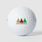 Frohe Weihnachten Golfball (Vorderseite)