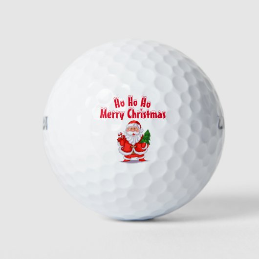 Frohe Weihnachten Golfball (Vorderseite)