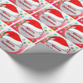 Frohe Weihnachten Golfball-Verpackungspapier Geschenkpapier (Ecke)