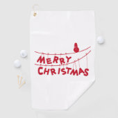 Frohe Weihnachten Golfhandtuch (Insitu)