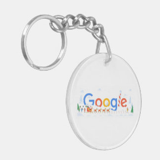 Frohe Weihnachten Google Acrylic Schlüsselanhänger