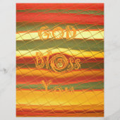 Frohe Weihnachten Gott segne Sie Farben Design Briefbogen (Vorderseite)