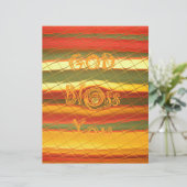 Frohe Weihnachten Gott segne Sie Farben Design Briefbogen (Stehend Vorderseite)