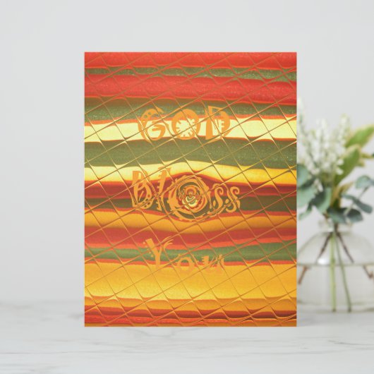 Frohe Weihnachten Gott segne Sie Farben Design Briefbogen (Stehend Vorderseite)