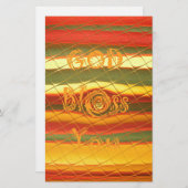 Frohe Weihnachten Gott segne Sie Farben Design Briefpapier (Vorne/Hinten)