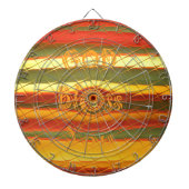 Frohe Weihnachten Gott segne Sie Farben Design Dartscheibe (vorne)