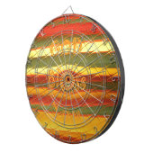 Frohe Weihnachten Gott segne Sie Farben Design Dartscheibe (Vorderseite rechts)