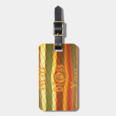 Frohe Weihnachten Gott segne Sie Farben Design Gepäckanhänger (Vorderseite vertikal)