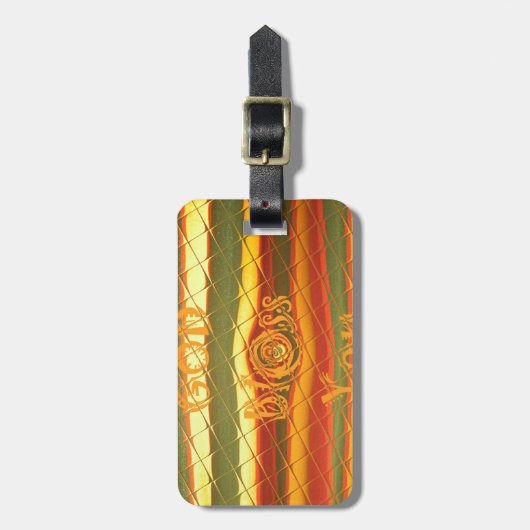 Frohe Weihnachten Gott segne Sie Farben Design Gepäckanhänger (Vorderseite vertikal)