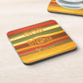 Frohe Weihnachten Gott segne Sie Farben Design Untersetzer (Linke Seite)