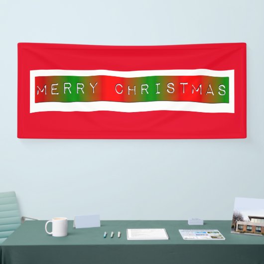Frohe Weihnachten Gradient Banner (Messe)