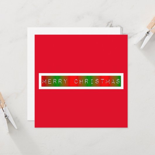 Frohe Weihnachten Gradient Karte (Vorderseite/Rückseite Beispiel)