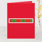 Frohe Weihnachten Gradient Karte (Gelbe Blume)