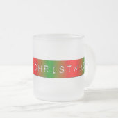 Frohe Weihnachten Gradient Mattglastasse (VorderseiteRechts)