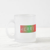 Frohe Weihnachten Gradient Mattglastasse (Links)