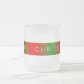 Frohe Weihnachten Gradient Mattglastasse (Mittel)