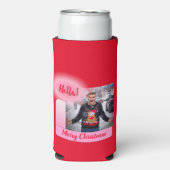 Frohe Weihnachten Gradient Moderne hinzufügen Foto Selters Dosenkühler (Seltzer Vorderseite)