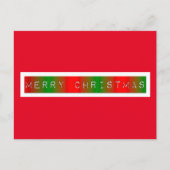 Frohe Weihnachten Gradient Postkarte (Vorderseite)