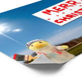 Frohe Weihnachten Graffiti Poster (Ecke)