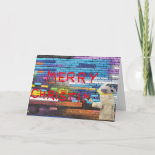 Frohe Weihnachten Graffiti Weihnachtskarte Ankündigung