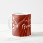Frohe Weihnachten Grandad Kaffeetasse (Vorderseite Links)