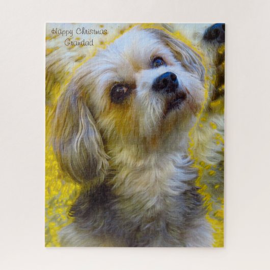 Frohe Weihnachten Grandad. Puzzle (Vertikal)