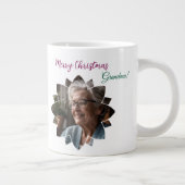 Frohe Weihnachten Grandma Foto Weihnachtsgeschenk Jumbo-Tasse (Rechts)
