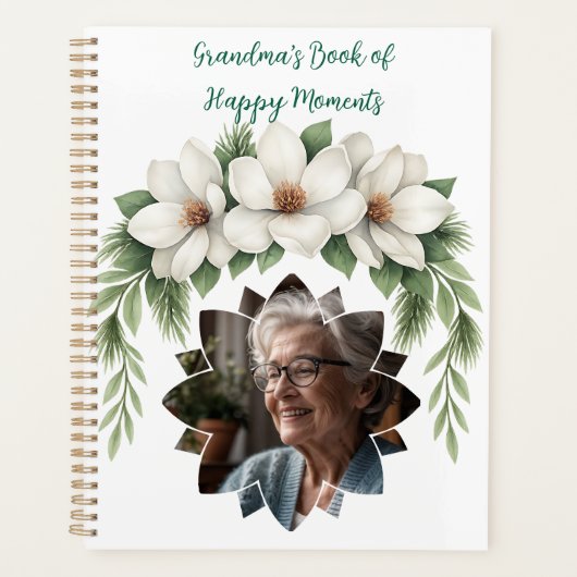 Frohe Weihnachten Grandma Foto Weihnachtsgeschenk Planer (Vorderseite)