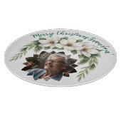 Frohe Weihnachten Grandma Foto Weihnachtsgeschenk Schneidebrett (Ecke)