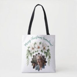 Frohe Weihnachten Grandma Foto Weihnachtsgeschenk Tasche