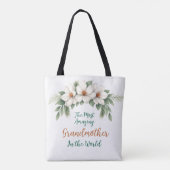Frohe Weihnachten Grandma Foto Weihnachtsgeschenk Tasche (Rückseite)