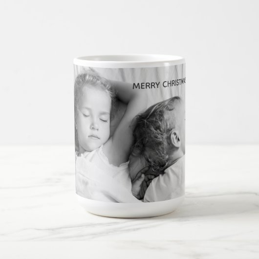 Frohe Weihnachten Grandma Holiday Foto Kaffeetasse (Mittel)