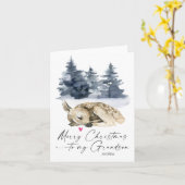 Frohe Weihnachten Grandson von Großeltern Karte (Gelbe Blume)