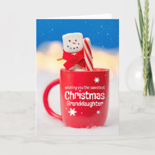 Frohe Weihnachten Grandtochter Niedlich Snowman