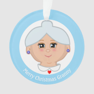 Frohe Weihnachten Granny Ornament
